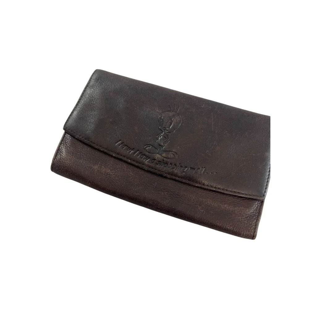 Vintage Looney Tunes Tweety Bird Leather Wallet